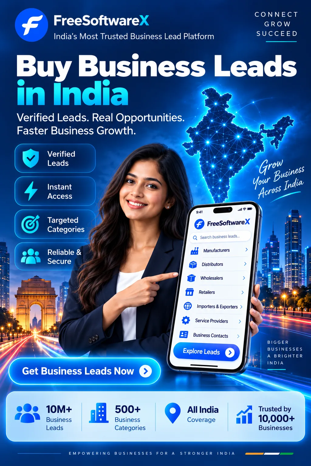 FreeSoftwareX — Buy Business Leads in India, verified leads, real opportunities, faster business growth