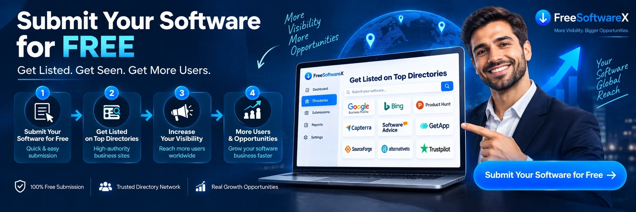 Submit Your Software for Free — Get Listed, Get Seen, Get More Users
